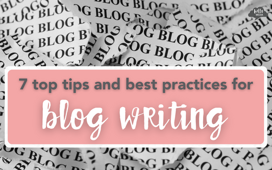 writing first blog for website optimisation