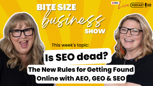 SEO AEO GEO guide for small business owners podcast