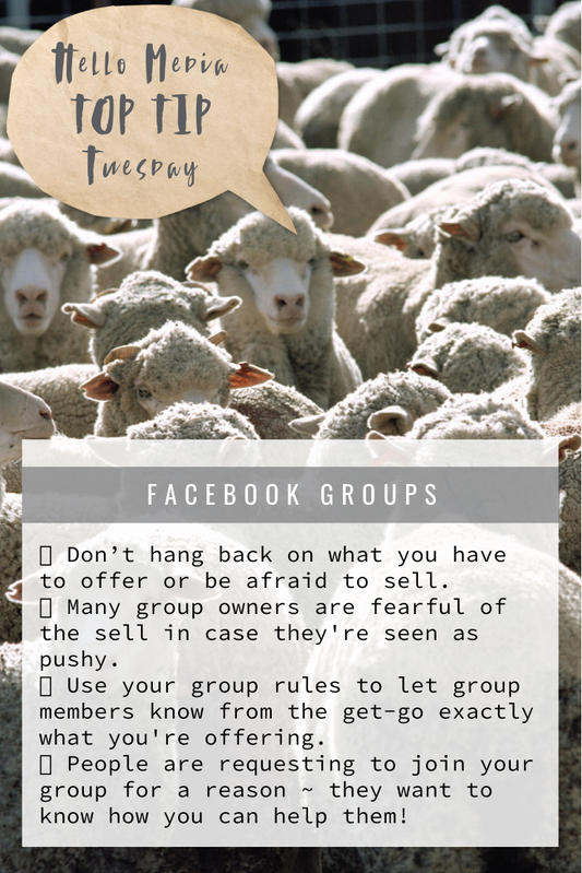Top Tip Tuesday ~ Facebook Groups!