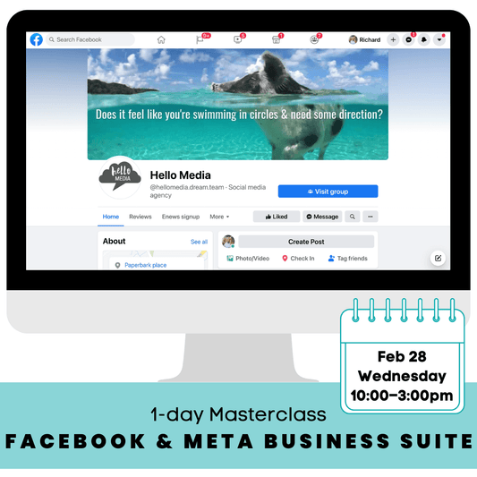 hello media masterclass facebook meta business suite