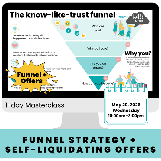 Funnel Strategy + 
Self-Liquidating Offers Masterclass