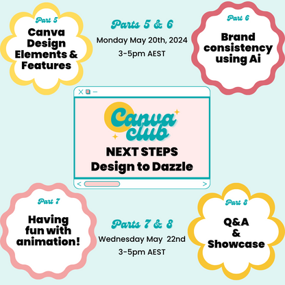 Canva Club Next Steps ~ Design to Dazzle ✨