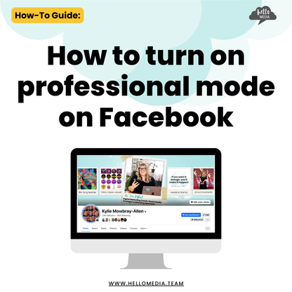 How to turn on professional mode on Facebook